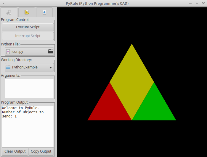Program Control Menu Screenshot